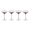 Smoke Stem Coupe Glasses