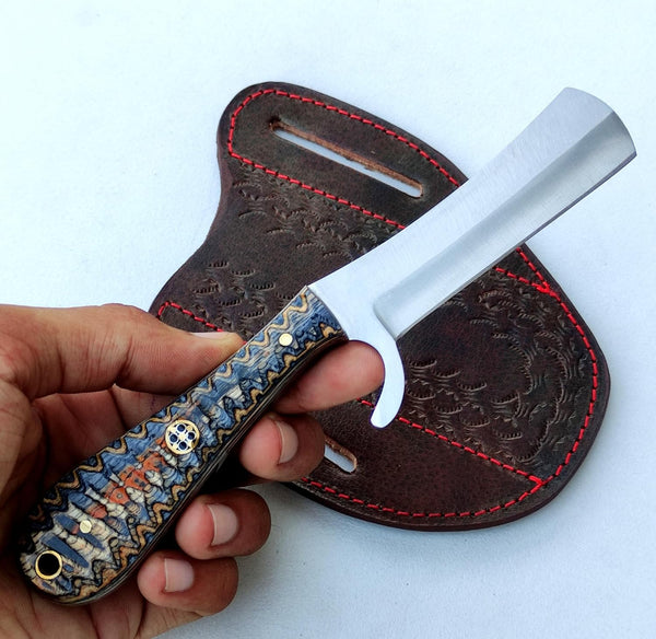 Cowboy Bull Cutter Knife – Custom Handmade J2 Steel Blade