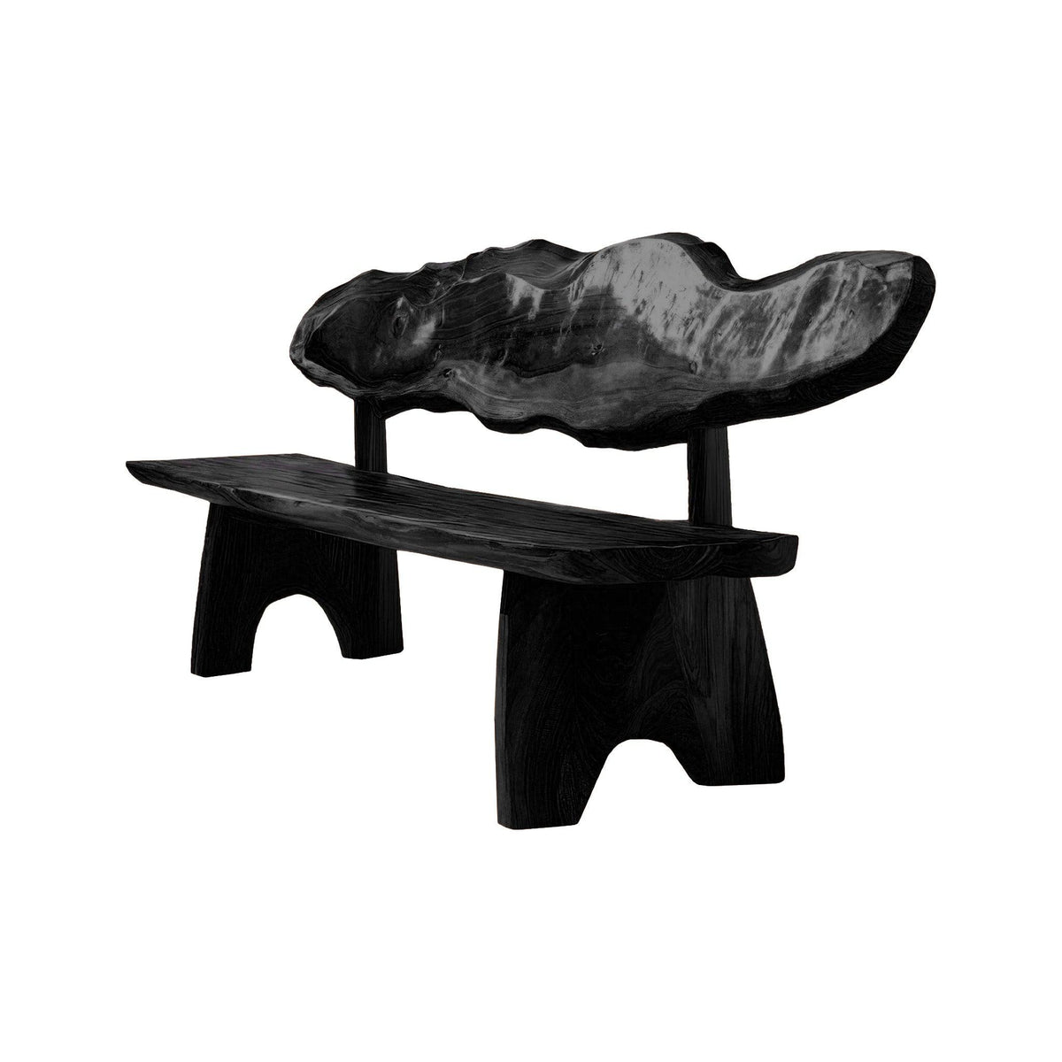 Crestwave Live Edge Solid Wood Outdoor Bench