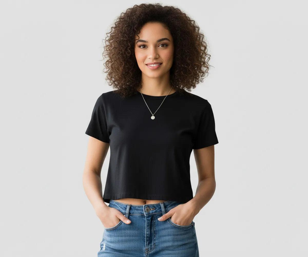 Crop Tops for Women - White Crop Top - Black Crop Top