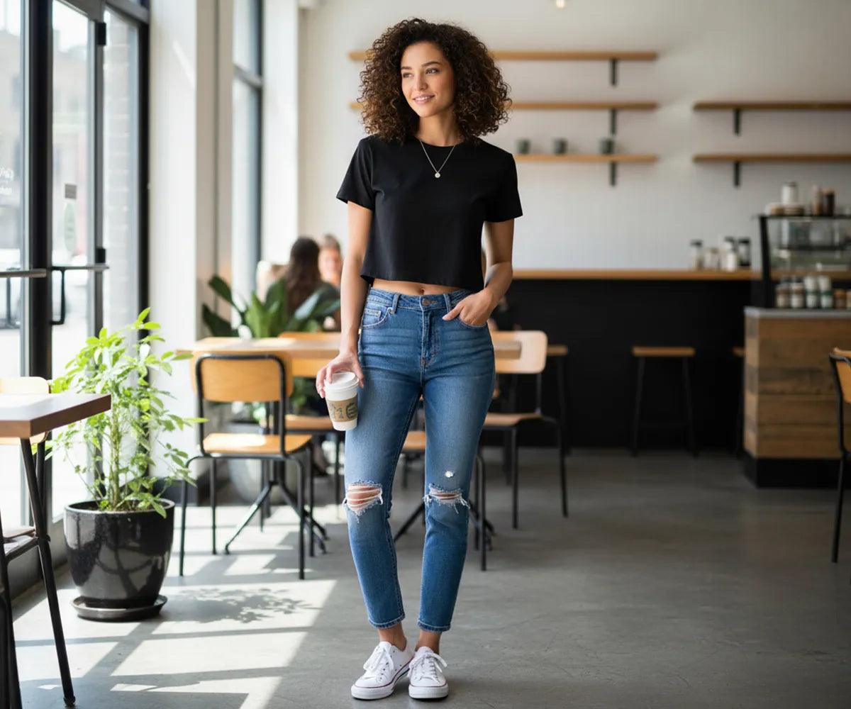 Crop Tops for Women - White Crop Top - Black Crop Top