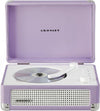 Crosley CR3505A-LN Cruiser Retro Portable CD Player with Stereo Bluetooth Speakers and FM Radio, Lavender