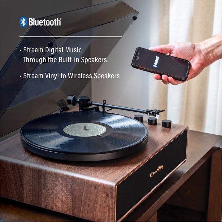 Crosley Stave Record Player - Walnut/Gold