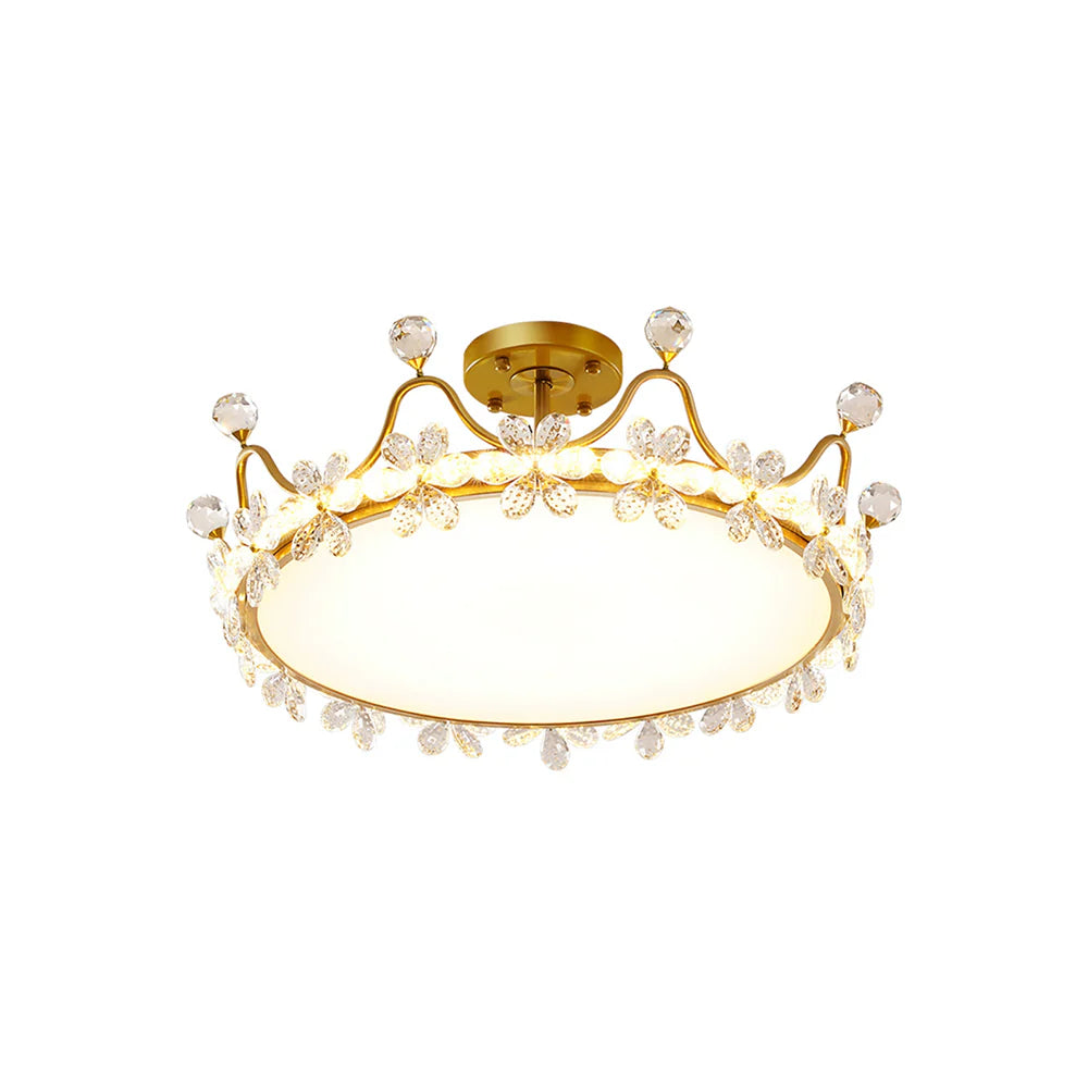 Crystal Crown Simple Ceiling Light