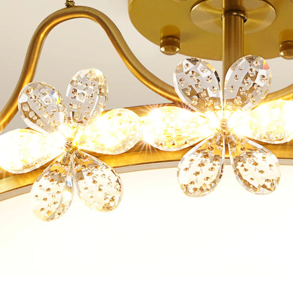 Crystal Crown Simple Ceiling Light