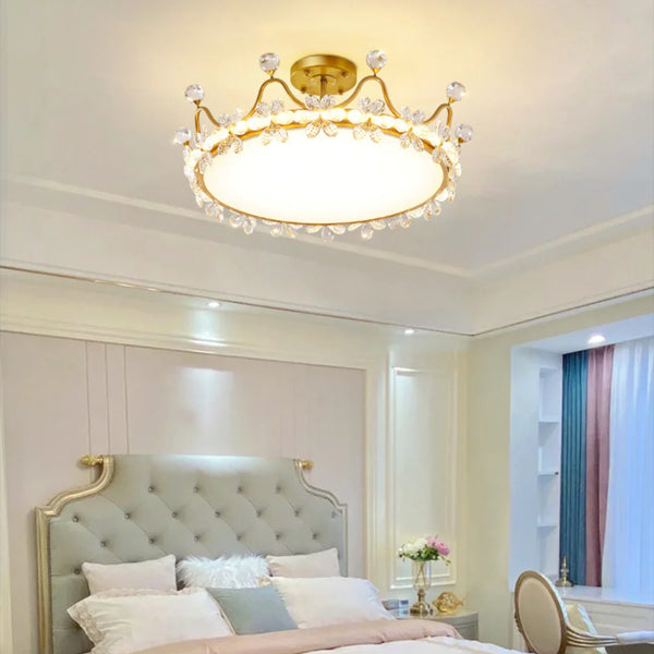 Crystal Crown Simple Ceiling Light