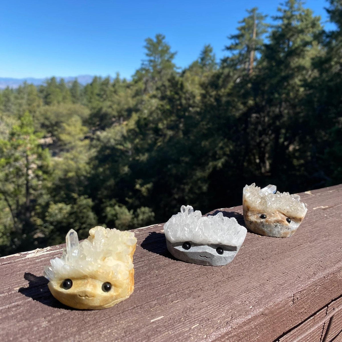 Sparkle Geode Buddy & Crystal Cluster Rock Friends