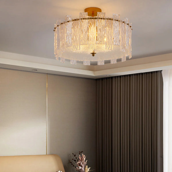 Crystal Gold Ceiling Lamp