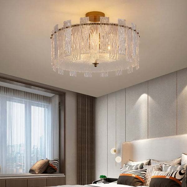 Crystal Gold Ceiling Lamp