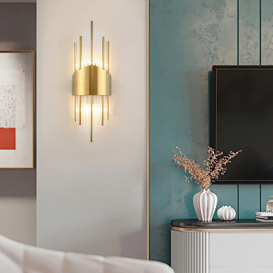Crystal Rod Wall Sconce