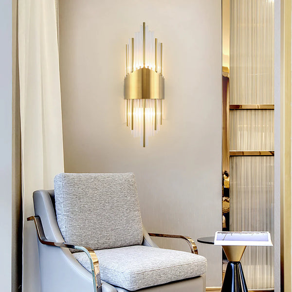 Crystal Rod Wall Sconce