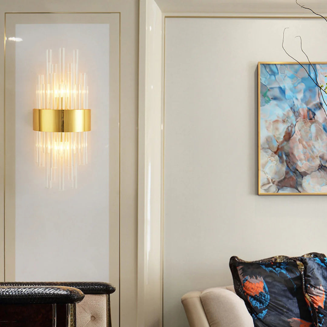 Crystal Tube Modern Wall Lamp