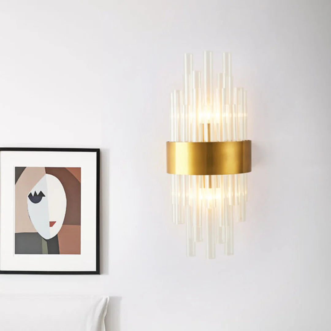 Crystal Tube Modern Wall Lamp