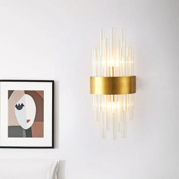 Crystal Tube Modern Wall Lamp