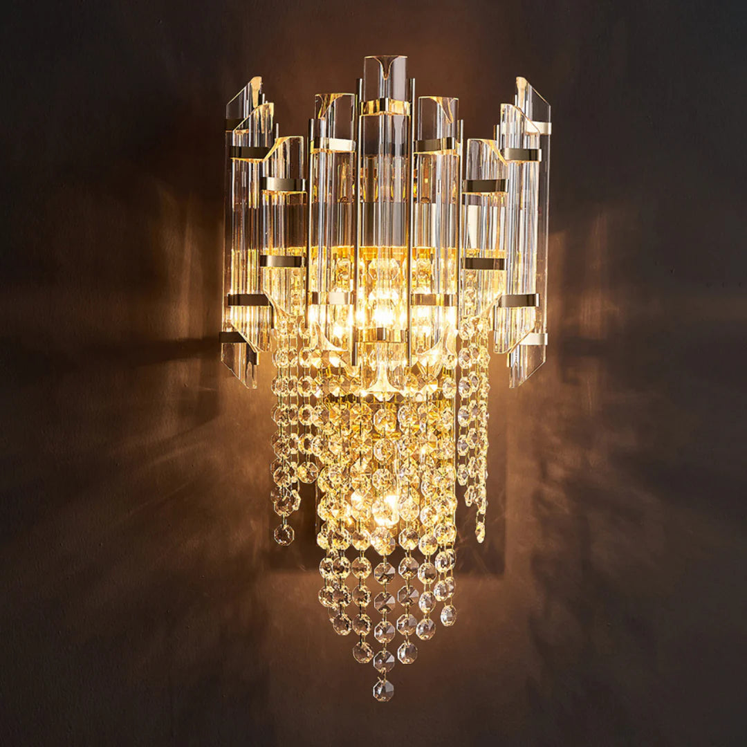 Crystal Tiered Luxury Wall Lamp
