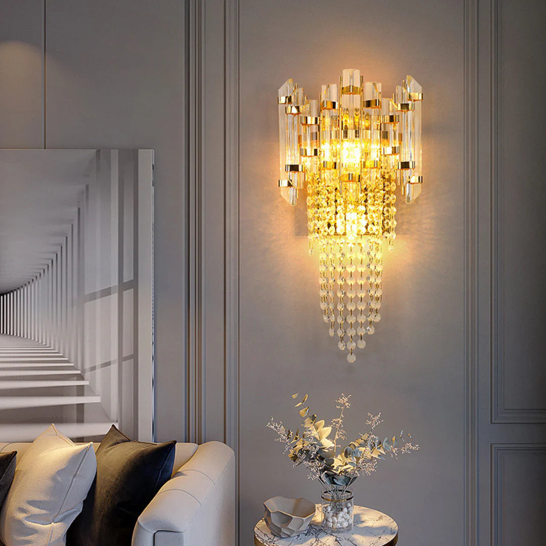 Crystal Tiered Luxury Wall Lamp