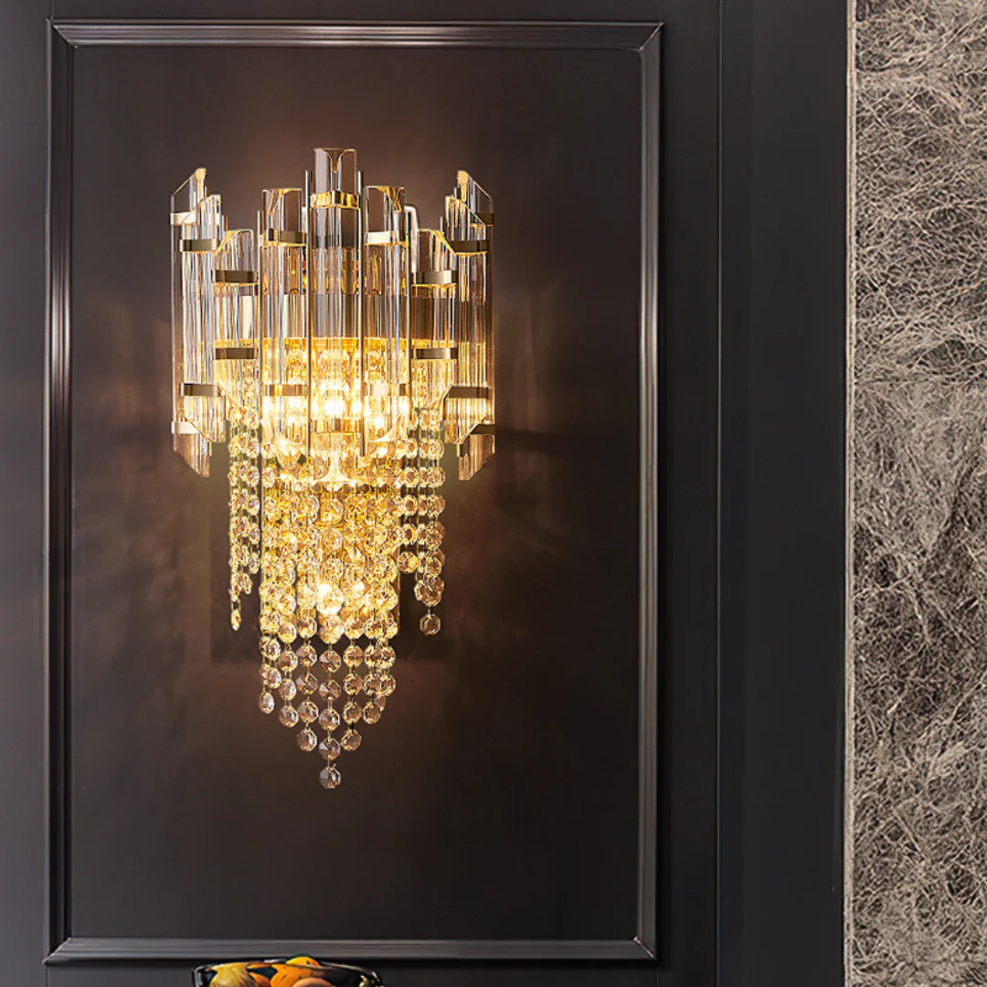 Crystal Tiered Luxury Wall Lamp