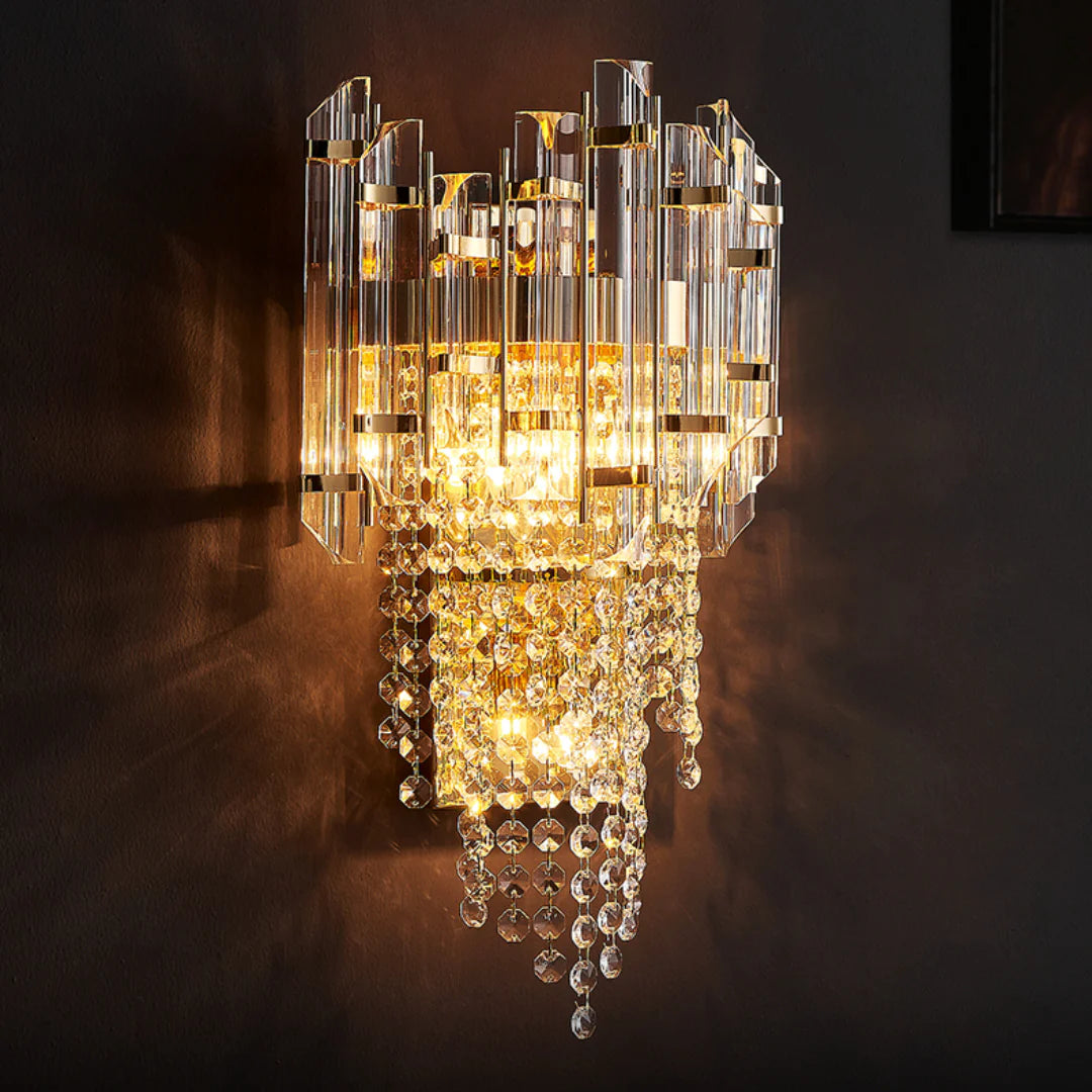 Crystal Tiered Luxury Wall Lamp