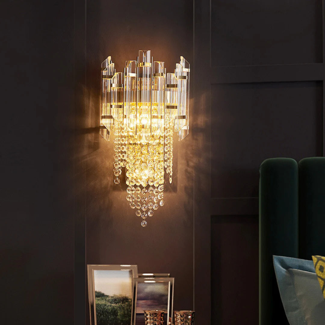 Crystal Tiered Luxury Wall Lamp