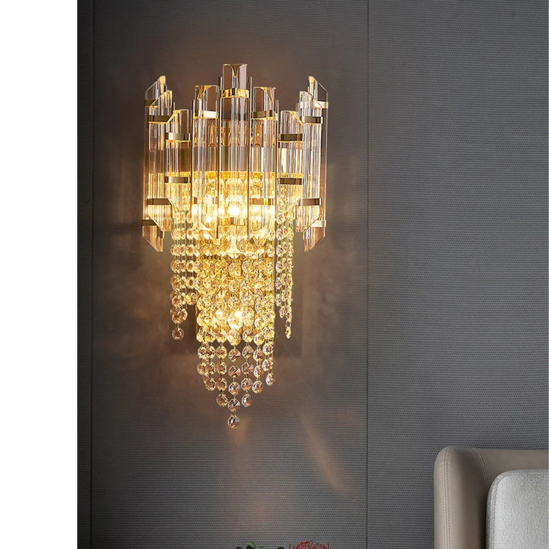 Crystal Tiered Luxury Wall Lamp