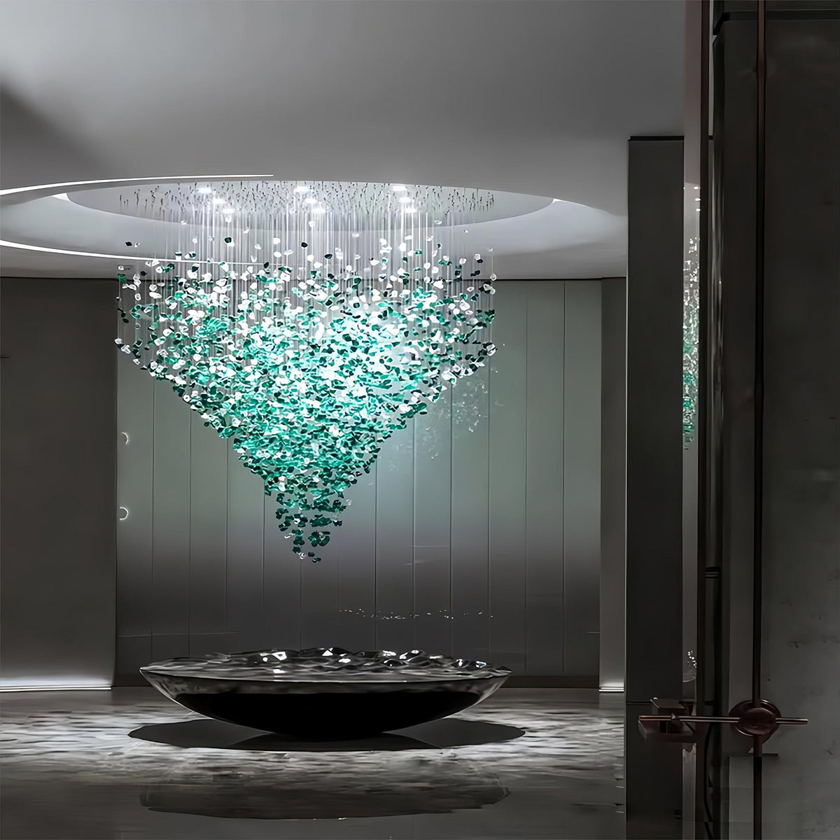 DIY Crystal Stone Chandeliers