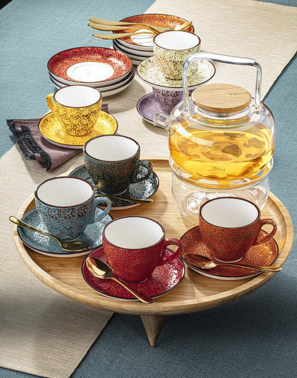 Red Porcelain Coffee / Tea Cup 10 FL OZ | 300 ML