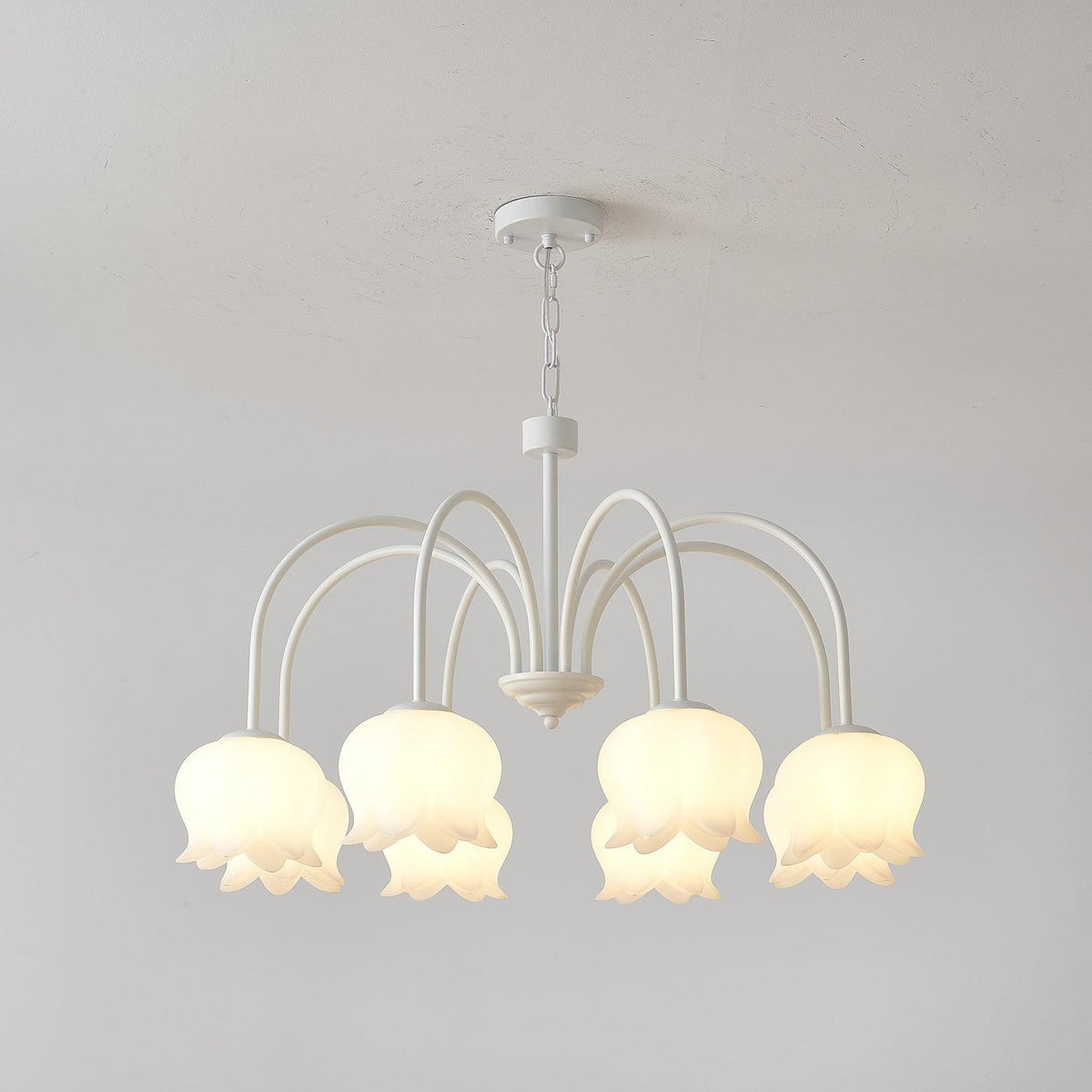 Curved Arm Bell Chandelier