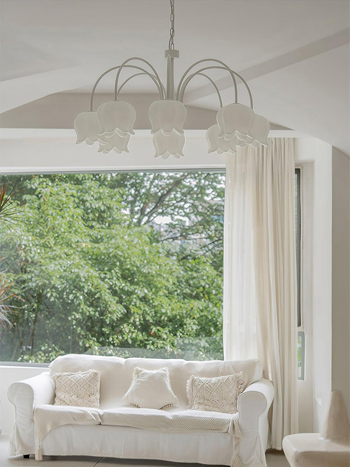 Curved Arm Bell Chandelier