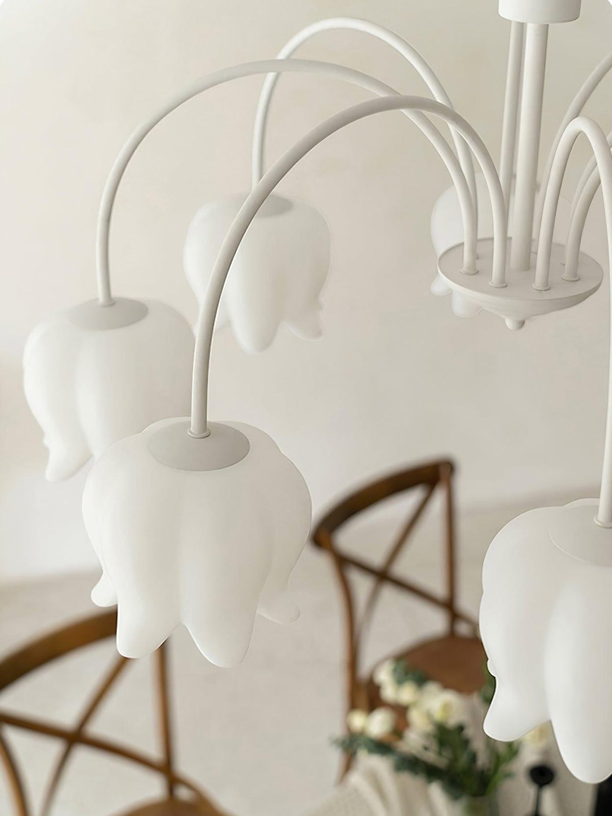 Curved Arm Bell Chandelier
