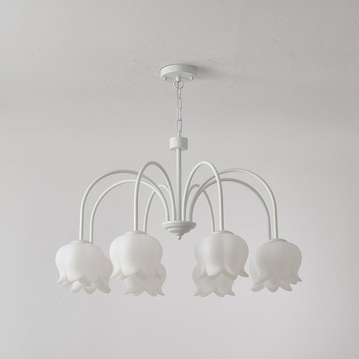 Curved Arm Bell Chandelier