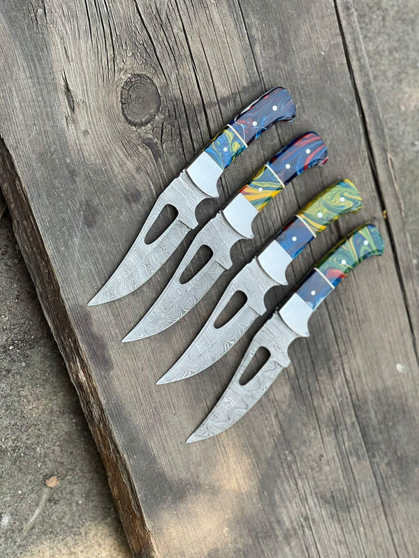 Custom Handmade Hunting Knife with 4