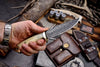 Custom Handmade Skinning Knife - Damascus Steel, 4.5