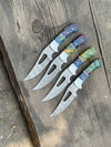 Custom Handmade Small Hunting Knife – Damascus Steel Blade