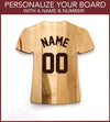 Personalized Jersey Style Cutting Board | Add Your Name & Number | Add a Special Message | Add a Custom Logo - NAME & NUMBER