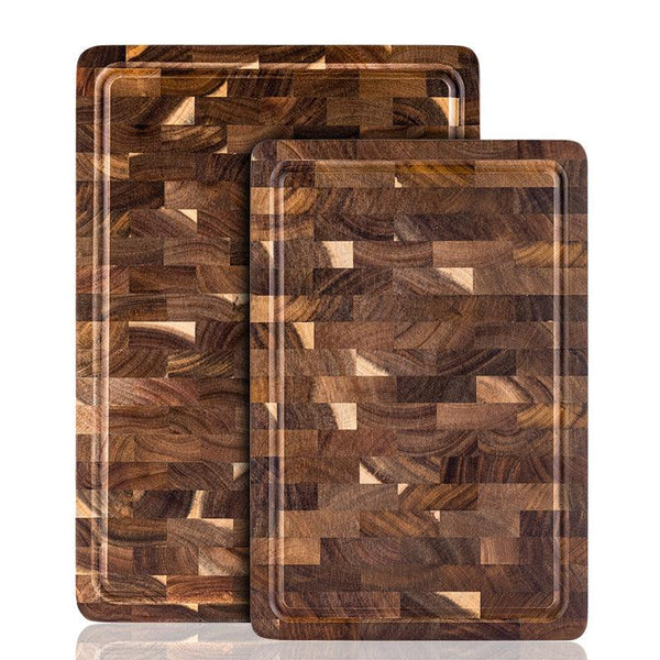 Personalized Double-Sided Walnut End Grain Cutting Board