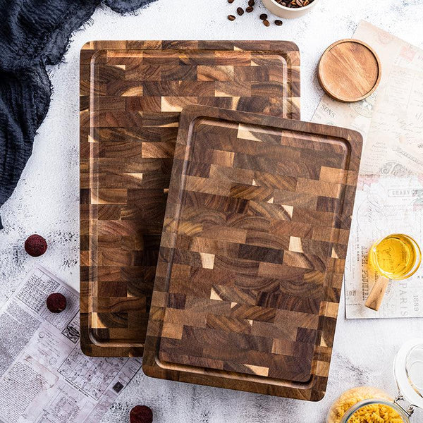Personalized Double-Sided Walnut End Grain Cutting Board