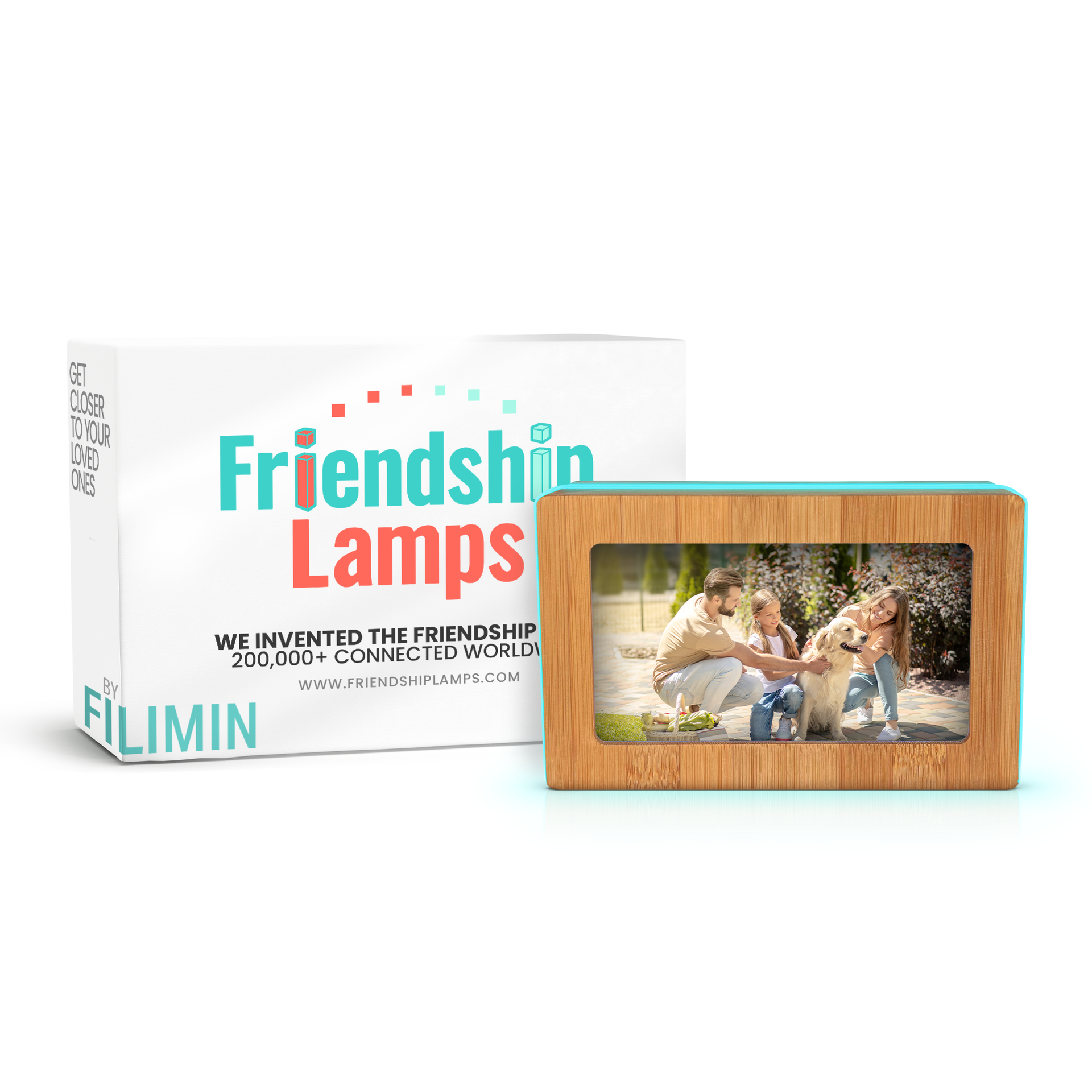 Memory Digital Friendship Frame – Smart Wi-Fi Photo Frame Lamp for Long Distance Connection