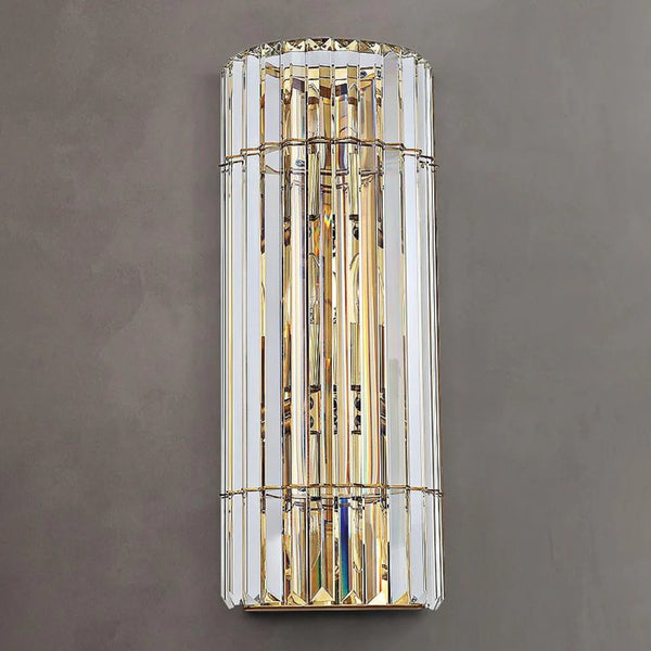 Cylindrical Crystal Wall Light