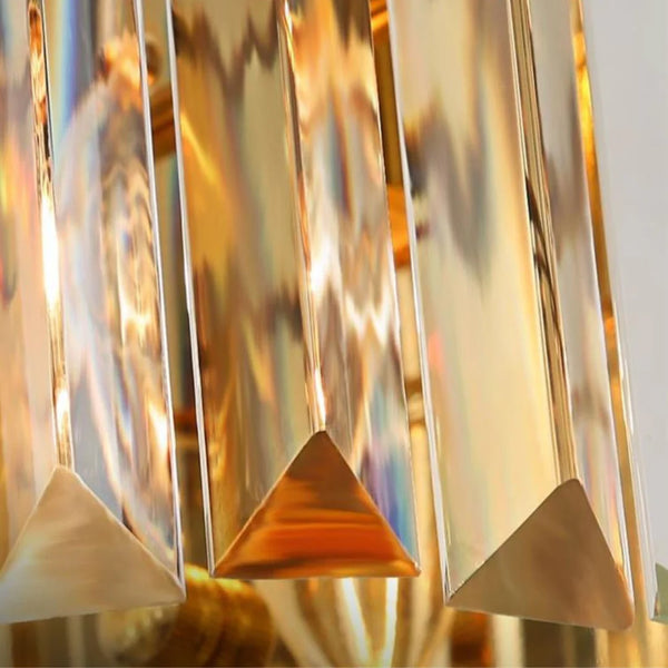 Cylindrical Crystal Wall Light