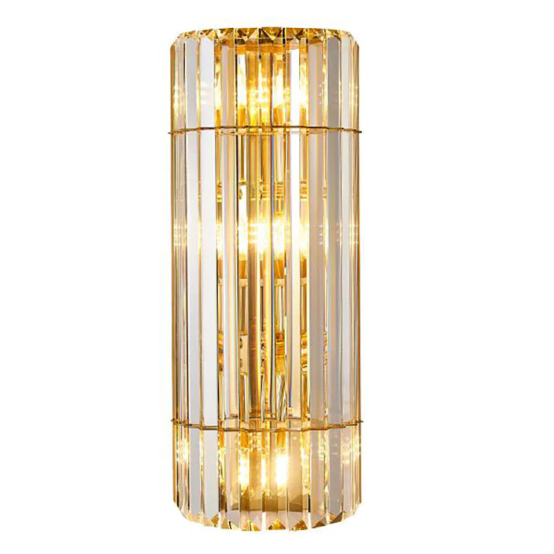 Cylindrical Crystal Wall Light