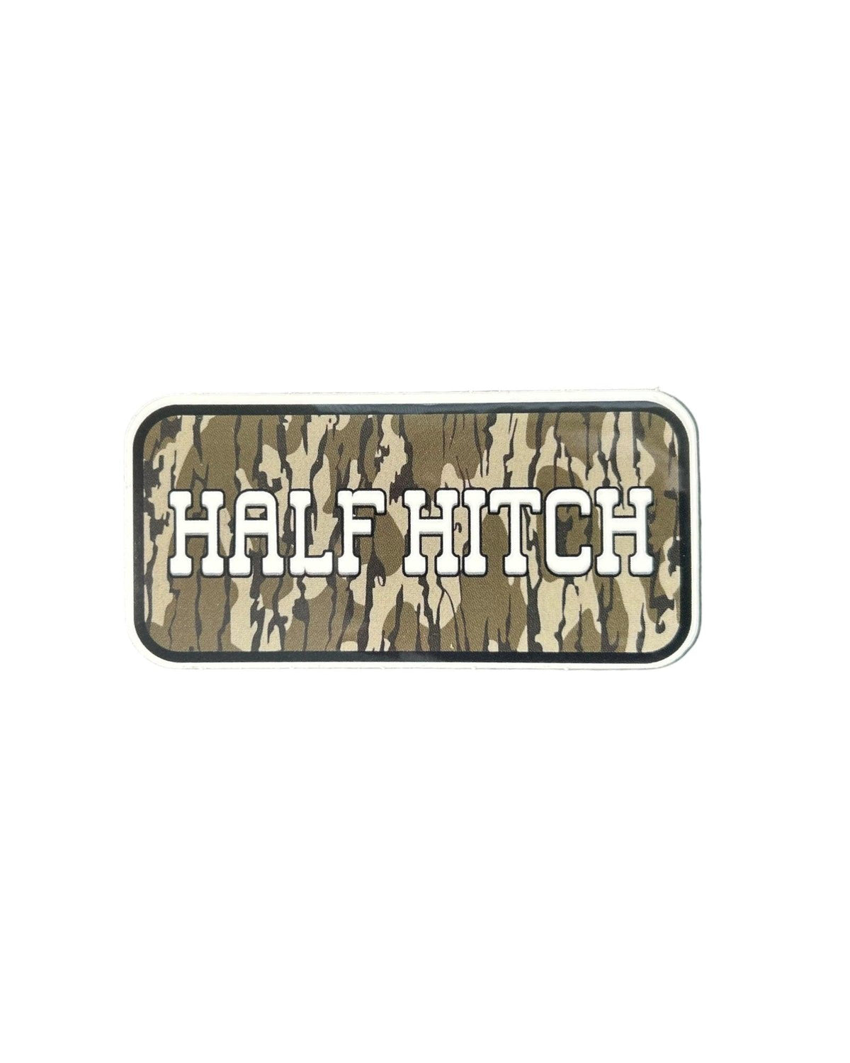 Woodland Camo Half Hitch Sticker