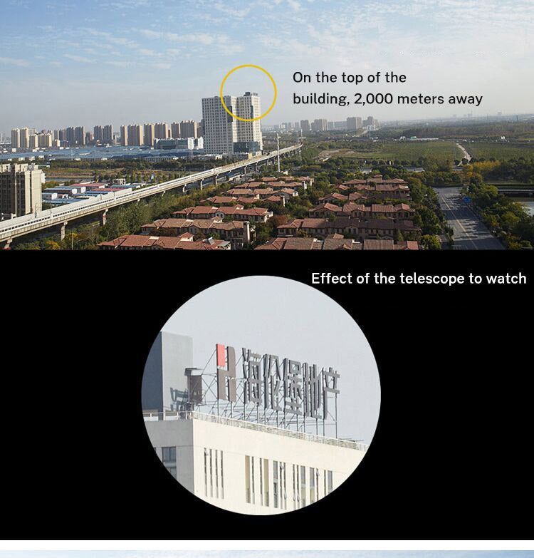 60x60 Telescope High magnification low light night vision red film outdoor Golden Eagle Telescope with label