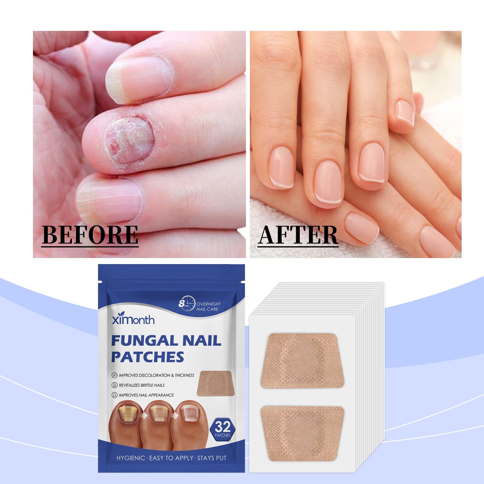 Nail Care Patches Gently Repair Nails For Easy Daily Cleaning With Simple Care Patches