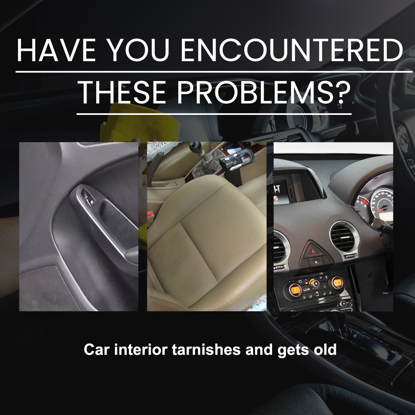 Car Interior Renovation Spray, Seat Interior Instrument Panel Cleaning Decontamination Maintenance Refurbishing Care Agent