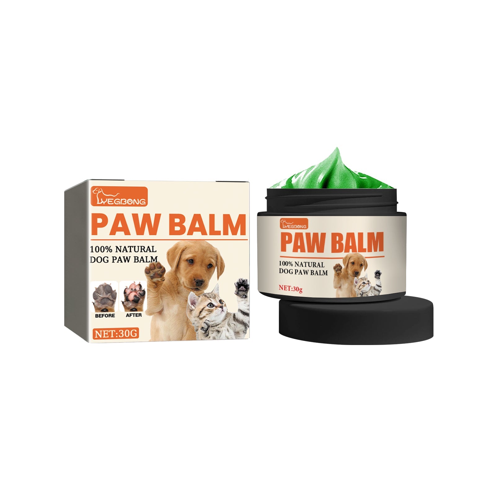 Pet Paw Care Cream, Moisturizing And Anti-Dry Crack Cat And Dog Foot Care Pad Paw Care Cream