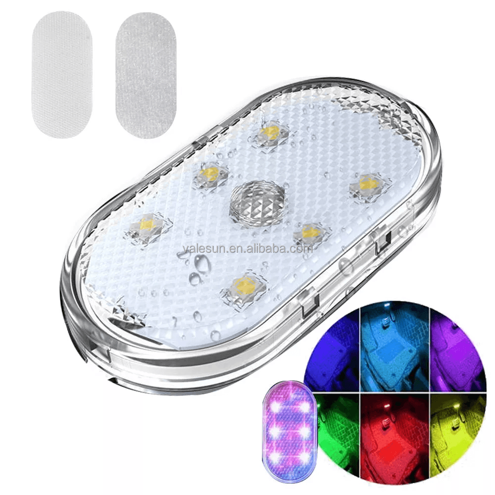 Car Interior 5v Led Lighting Finger Touch Sensor Reading Lamp Led Attraction Lights Usb Charge 6 Bulbs Car Door Light