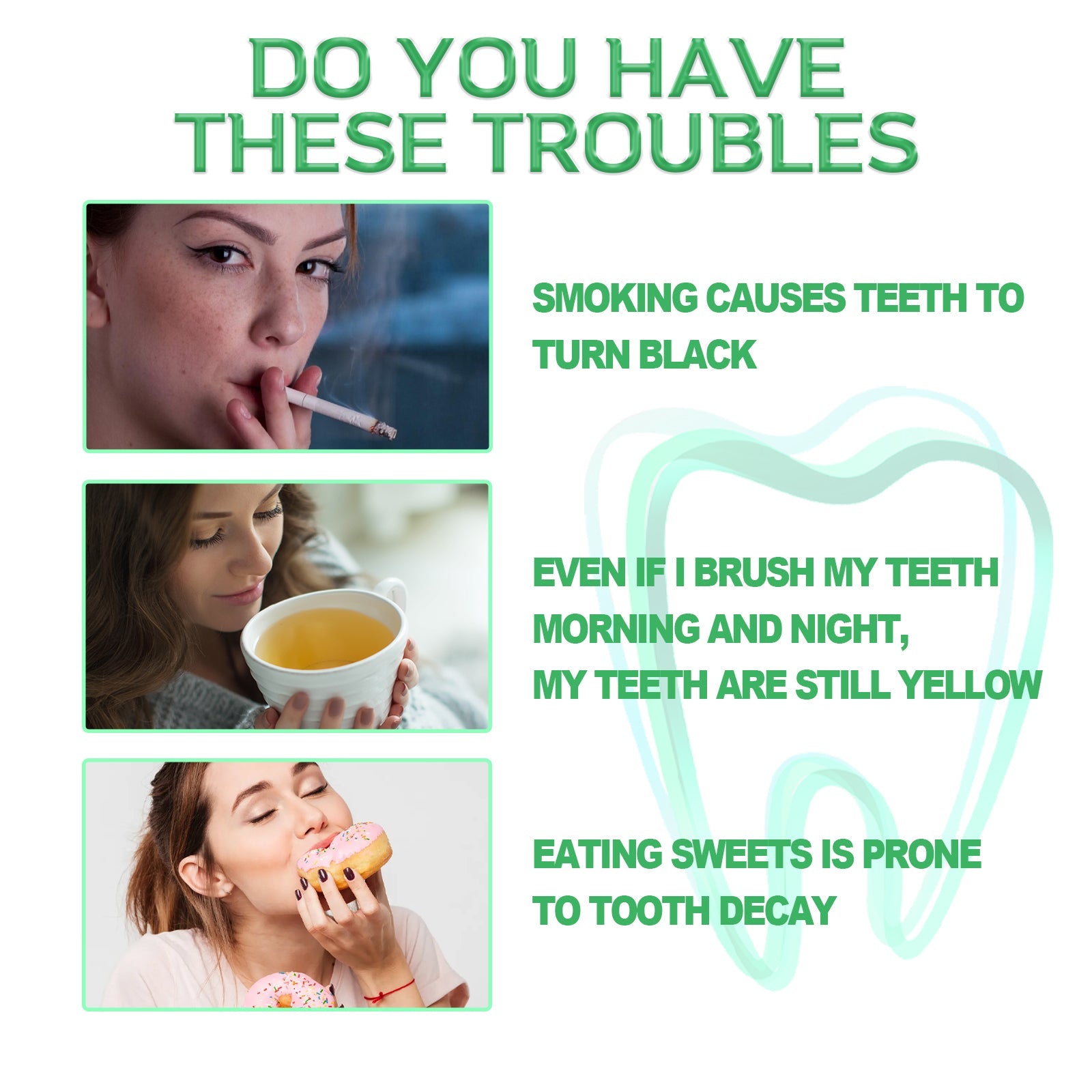 Teeth Whitening Serum, Whitening Teeth Yellow Stain Removal Gum Cleaning Serum