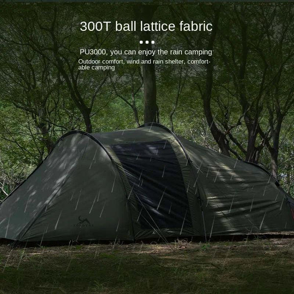 YOUSKY Tunnel Tent Outdoor Camping Supplies Equipment Folding Portable Thickened Camping Family Tent
