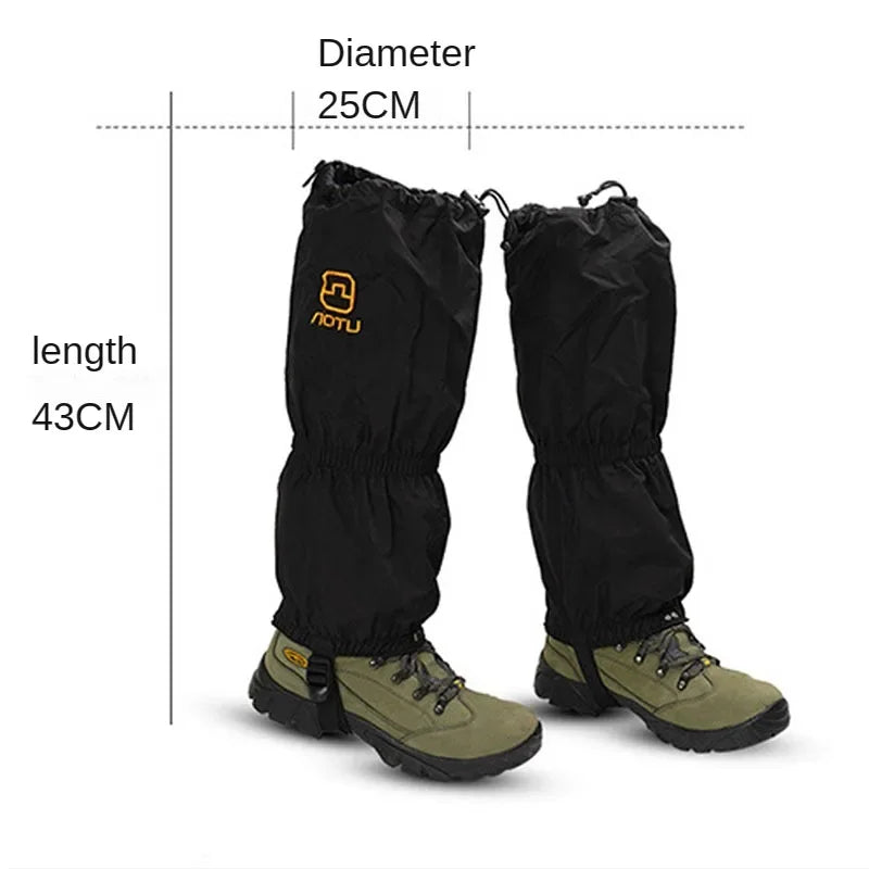 Outdoor Ski Snow Cover for Men and Women Hiking Mountaineering Sport Cycling Anti-snow Anti-sand Leggings Shoes Leg Cover