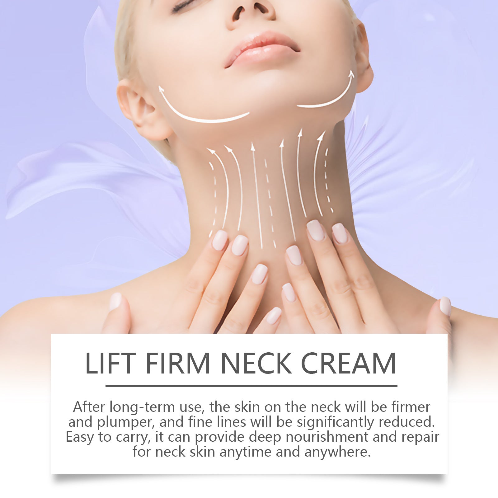 OUHOE Neck Cream - Hydrating, Moisturizing, and Refreshing Skin Care Lotion for Neck and Body